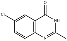 6-氯-2-甲基-4-羟基喹唑啉 结构式