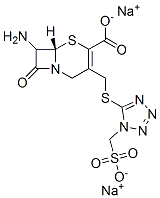 7-AMINO-3-[1-(SULFOMETHYL)-1H-TETRAZOL-5-YLTHIOMETHYL]-3-CEPHEM-4-CARBOXYLIC ACID, SODIUM SALT 结构式