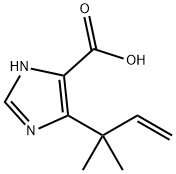 1H-Imidazole-5-carboxylic  acid,  4-(1,1-dimethyl-2-propen-1-yl)- 结构式