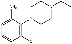 [3-氯-2-(4-乙基哌嗪-1-基)苯基]胺 结构式