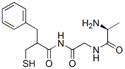 2-benzyl-3-mercaptopropanoyl-alanylglycinamide 结构式