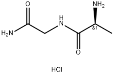 H-ALA-GLY-NH2 · HCL 结构式