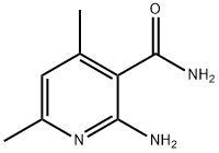2-氨基-4,6-二甲基-3-吡啶甲酰胺 结构式