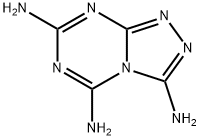3,5,7-三氨基-1,2,4-噻唑并[4,3-A]-1,3,5-噻嗪 结构式