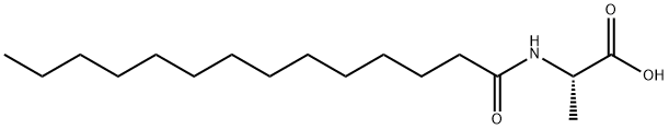 N-十四碳酰基-L-丙氨酸 结构式