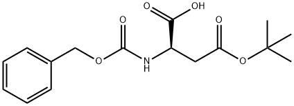 苄氧羰基-D-天冬氨酸 4-叔丁酯一水物 结构式