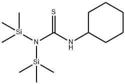 3-cyclohexyl-1,1-bis(trimethylsilyl)thiourea 结构式