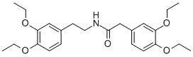 N-(3,4-二乙氧基苯乙基)-3,4-二乙氧基苯乙酰胺 结构式