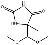 5-(dimethoxymethyl)-5-methyl-imidazolidine-2,4-dione 结构式