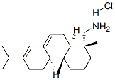 [1R-(1alpha,4abeta,4balpha,10aalpha)]-1,2,3,4,4a,4b,5,6,10,10a-decahydro-7-isopropyl-1,4a-dimethylphenanthren-1-methylamine hydrochloride 结构式