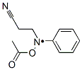 O-acetyl-N-(2-cyanoethyl)-N-phenylhydroxylamino 结构式