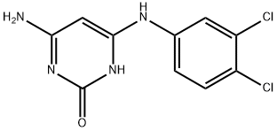 4-Amino-6-[(3,4-dichlorophenyl)amino]pyrimidin-2(1H)-one 结构式