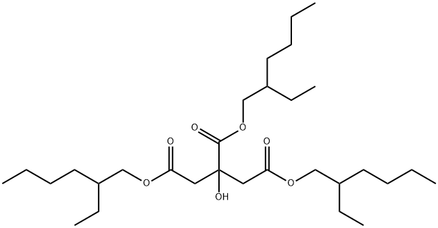2-羟基丙烷-1,2,3-三羧酸三(2-乙基己基)酯 结构式
