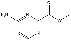 4-氨基嘧啶-2-甲酸甲酯 结构式