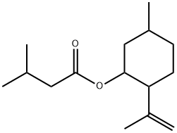 3-Methylbutanoic acid 5-methyl-2-(1-methylethenyl)cyclohexyl ester 结构式