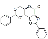 甲基-外型-2,3:4,6-二-O-苯亚甲基-Α-D-吡喃甘露糖苷 结构式