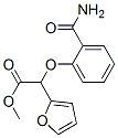 methyl alpha-[2-(aminocarbonyl)phenoxy]furan-2-acetate 结构式