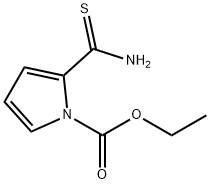 ethyl 2-(aminothioxomethyl)-1H-pyrrole-1-carboxylate 结构式