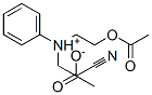 (2-acetoxyethyl)(2-cyanoethyl)phenylammonium acetate 结构式