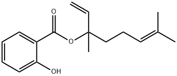 2-Hydroxybenzoic acid 1-ethenyl-1,5-dimethyl-4-hexenyl ester 结构式