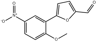 5-(2-甲氧基-5-硝基-苯基)糠醛 结构式