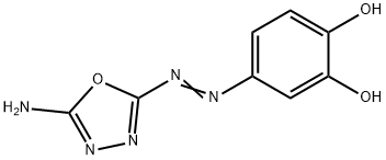 1,2-Benzenediol, 4-[(5-amino-1,3,4-oxadiazol-2-yl)azo]- (9CI) 结构式