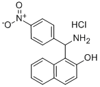 1-(氨基(4-硝基苯基)甲基)萘-2-醇盐酸盐 结构式