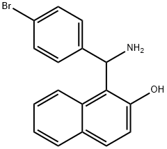 1-[AMINO-(4-BROMO-PHENYL)-METHYL]-NAPHTHALEN-2-OL 结构式