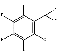 1-chloro-2,3,4,5-tetrafluoro-6-(trifluoromethyl)benzene 结构式