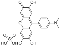 二甲胺基苯基荧光酮 结构式