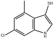 6-chloro-4-methyl-1H-indole-3-thiol 结构式