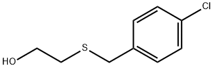 4-氯苄基-2-羟基乙基硫醚 结构式