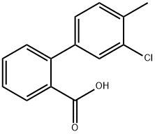 3'-chloro-4'-methyl[1,1'-biphenyl]-2-carboxylic acid 结构式