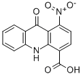 1-Nitro-9-oxo-4-acridinecarboxylic acid 结构式