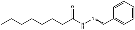 N-Octanoyl-N'-benzylidenehydrazine 结构式