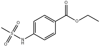 4-(甲磺酰氨基)苯甲酸乙酯 结构式
