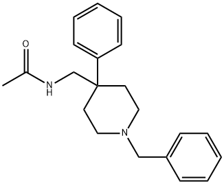 N-[[4-Phenyl-1-(phenylmethyl)piperidin-4-yl]methyl]acetamide 结构式