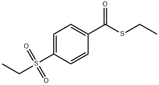 ethylsulfanyl-(4-ethylsulfonylphenyl)methanone 结构式