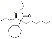 diethyl 2-cycloheptyl-2-hexyl-propanedioate 结构式