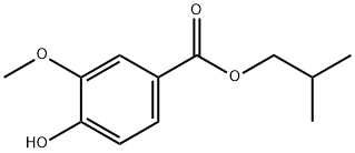 2-methylpropyl 4-hydroxy-3-methoxy-benzoate 结构式