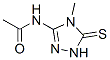 N-(4,5-二氢-4-甲基-5-硫代基-1H-1,2,4-三唑-3-基)-乙酰胺 结构式