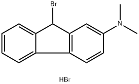 9-BROMO-2-DIMETHYLAMINOFLUORENE HYDROBROMIDE 结构式