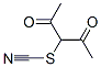 3-thiocyanatopentane-2,4-dione 结构式