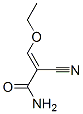 2-氰基-3-乙氧基丙烯酰胺 结构式