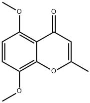 5,8-Dimethoxy-2-methyl-4H-1-benzopyran-4-one 结构式