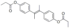 [4-[(E)-3-(4-propanoyloxyphenyl)but-2-en-2-yl]phenyl] propanoate 结构式