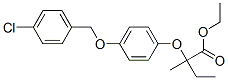 ethyl 2-[4-[(4-chlorophenyl)methoxy]phenoxy]-2-methyl-butanoate 结构式