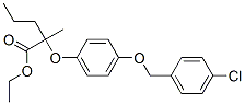 ethyl 2-[4-[(4-chlorophenyl)methoxy]phenoxy]-2-methyl-pentanoate 结构式