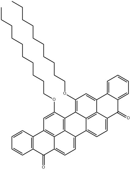 16,17-二癸氧基蒽酮紫 结构式