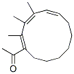 1-[(1E,3Z,5Z)-2,3,4-trimethyl-1-cyclododeca-1,3,5-trienyl]ethanone 结构式
